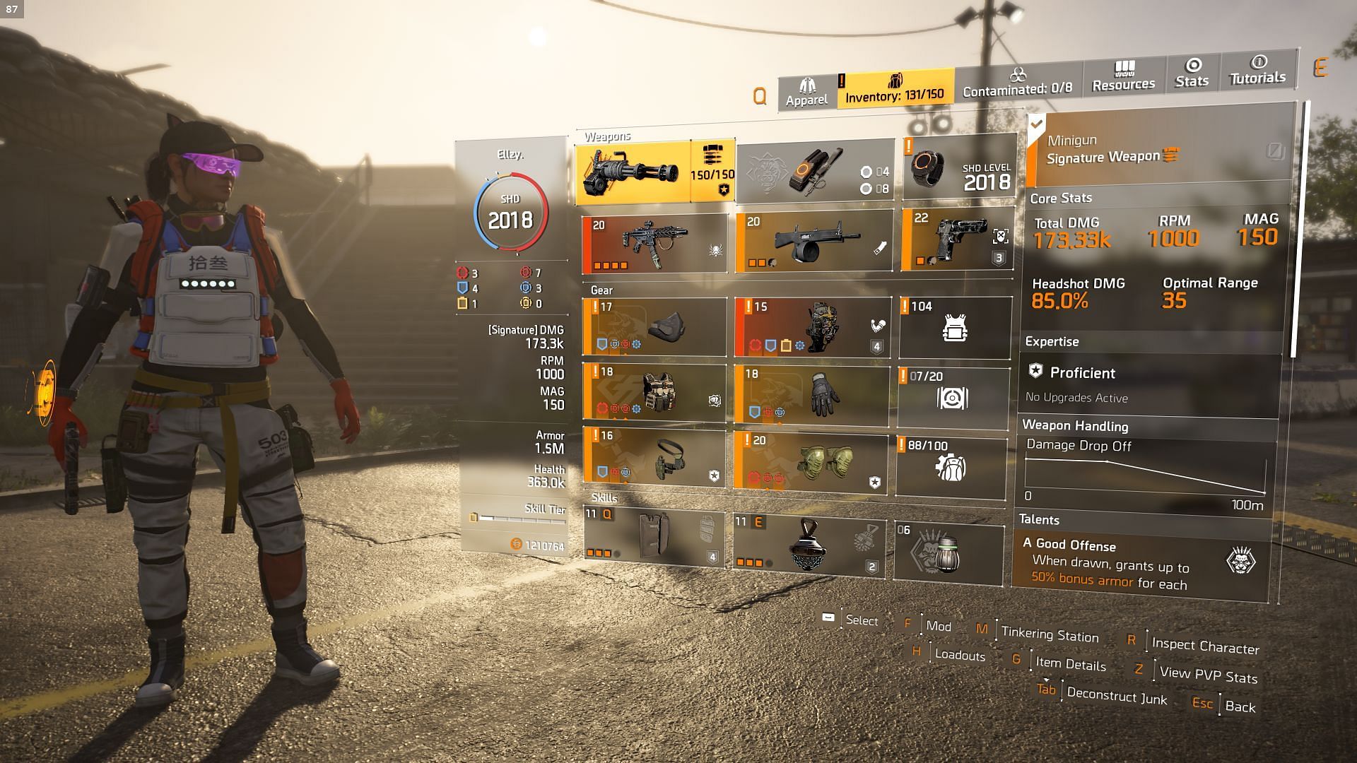 An overview of the gear pieces in this Backfire build guide (Image via Sportskeeda Gaming || Ubisoft)